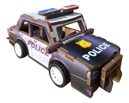 Imagem de Carrinho de Brinquedo Blocos de Montar Com Propulsão Ambulância Carro de Polícia Corrida Fórmula 1