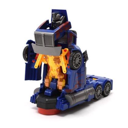 Imagem de Carrinho de Brinquedo Caminhão Transformers 2 em 1 Vira Robô Com Som e Luz a Pilha