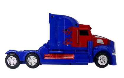 Imagem de Carrinho de Brinquedo Caminhão Transformers 2 em 1 Vira Robô Com Som e Luzes a Pilha