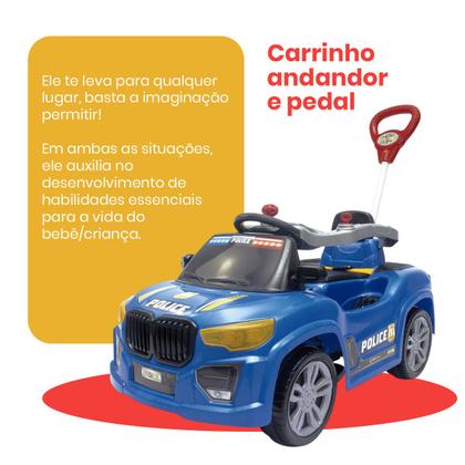 Imagem de Carrinho de Brinquedo Passeio Infantil BM Car Andador Empurrador Quadriciclo Bebê Menino Menina