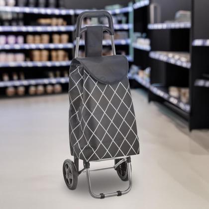 Imagem de Carrinho De Compras Carrinho De Feira Dobravel Super Leve