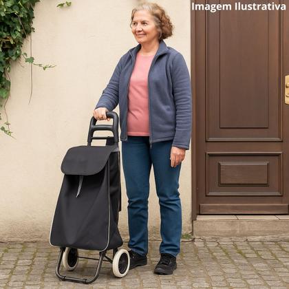 Imagem de Carrinho de Compras Leva Tudo Bag To Go Preto 2497 - Mor