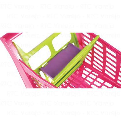 Imagem de Carrinho De Compras Supermercado Rosa Infantil - Magic Toys