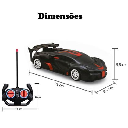 Imagem de Carrinho de Controle com Farol e Bateria Recarregável Preto