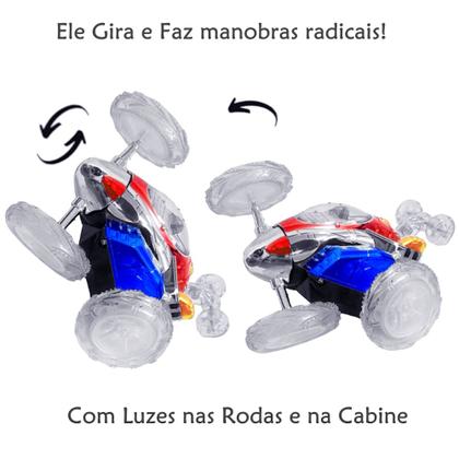 Imagem de Carrinho de Controle Infantil Presente para Meninas e Meninos Luzes Coloridas