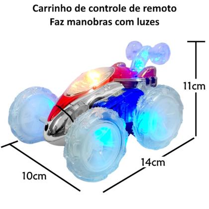 Imagem de Carrinho de Controle Infantil Presente para Meninas e Meninos Luzes Coloridas