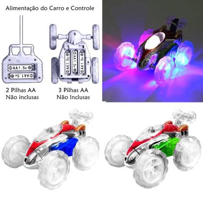 Imagem de Carrinho de Controle Infantil Presente para Meninas e Meninos Luzes Coloridas