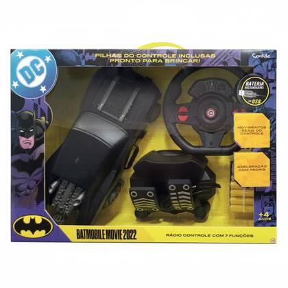 Imagem de Carrinho de Controle Remoto Batman Batmóvel Filme 2022