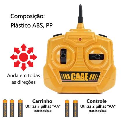 Imagem de Carrinho De Controle Remoto Brinquedo Trator Construção 1:32