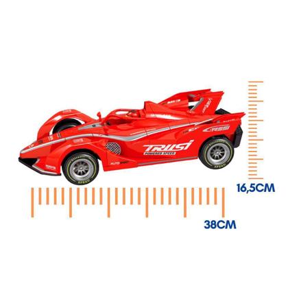 Imagem de Carrinho de Controle Remoto com 7 Funções Solta Fumaça com Luzes Grand Prix Crianças