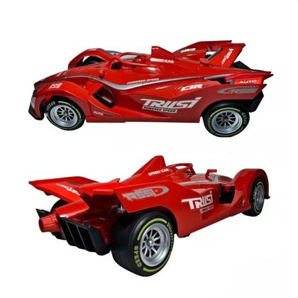 Imagem de Carrinho de Controle Remoto com 7 Funções Solta Fumaça com Luzes Grand Prix Crianças