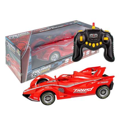 Imagem de Carrinho de Controle Remoto com 7 Funções Solta Fumaça com Luzes Grand Prix Crianças