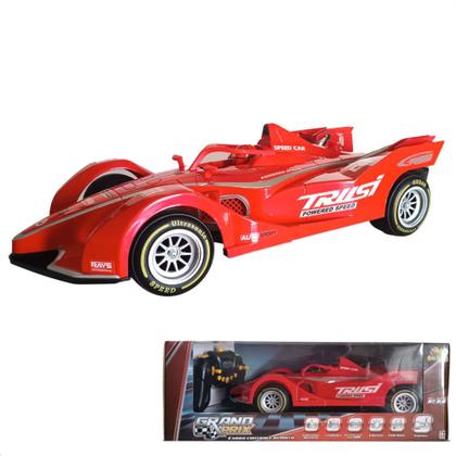 Imagem de Carrinho de Controle Remoto com 7 Funções Solta Fumaça com Luzes Grand Prix Crianças