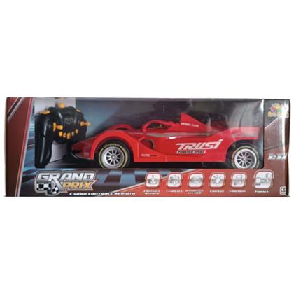 Imagem de Carrinho de Controle Remoto com 7 Funções Solta Fumaça com Luzes Grand Prix Crianças