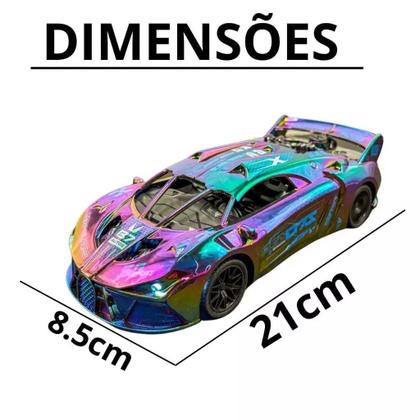 Imagem de Carrinho de Controle Remoto Drift Racing Solta Fumaça Recarregavel