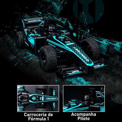 Carrinho De Controle Remoto Fórmula 1 Recarregável - Dm Toys Imagem de Carrinho De Controle Remoto Fórmula 1 Recarregável - Dm Toys