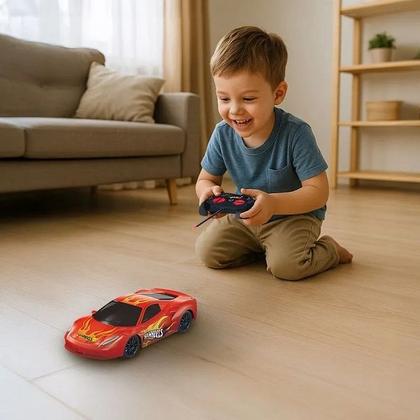 Imagem de Carrinho de Controle Remoto HOT Wheels 4 Canais Vermelho com LUZ Multikids