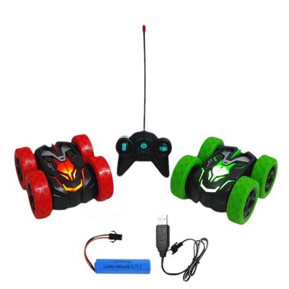 Carrinho de Controle Remoto Recarregável Manobras Radicais Gira 360 Com Luz - Fun Game Imagem de Carrinho de Controle Remoto Recarregável Manobras Radicais Gira 360 Com Luz
