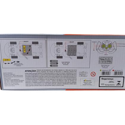 Carrinho de Controle Remoto Speed Retro Vermelho 1:18 Zippy