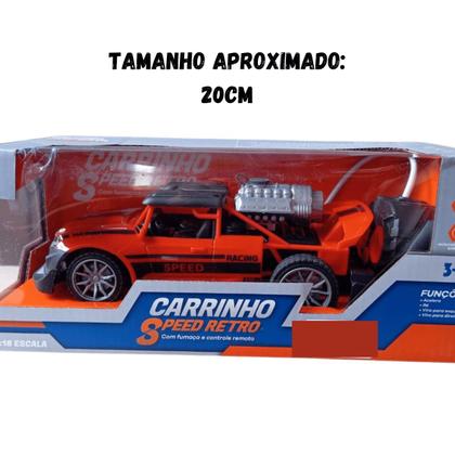 Carrinho de Controle Remoto Speed Retro Vermelho 1:18 Zippy