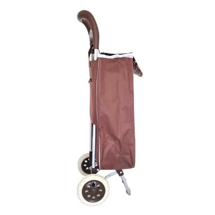 Imagem de Carrinho De Feira Compras Com Pés Dobráveis Até 30kg