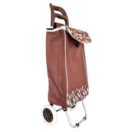 Imagem de Carrinho De Feira Compras Com Pés Dobráveis Até 30kg
