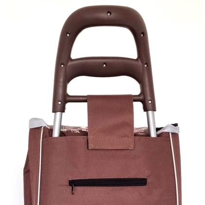 Imagem de Carrinho De Feira Compras Com Pés Dobráveis Até 30kg