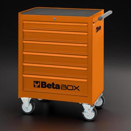 Imagem de Carrinho de Ferramentas 400KG Laranja 6 Gavetas com Guias Telescópicas C04-BOX-O Beta