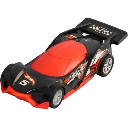 Imagem de Carrinho De Fricção Hot Wheels Fast Racer Com Luz e Som 13cm - Multikids 