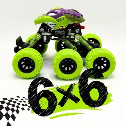 Carrinho De Fricção Monster Truck 6x6 Carro Super Rodas - Duarte