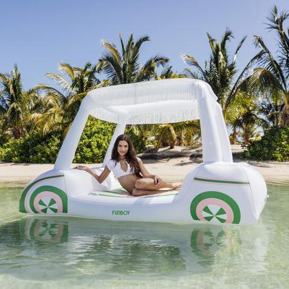 Imagem de Carrinho de golfe inflável Pool Float FUNBOY com porta-copos e sombra