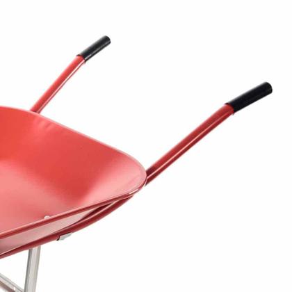 Imagem de Carrinho de mão com caçamba metálica vermelho 45 litros - Gordini Soft