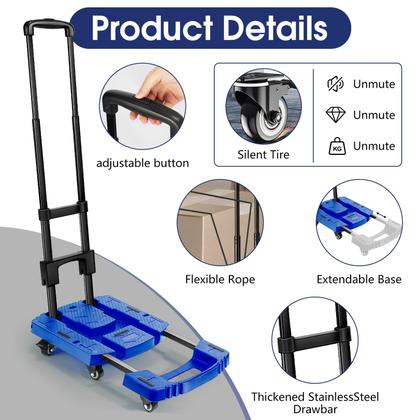 Imagem de Carrinho de mão dobrável Voipvvii 500 libras/227 kg com 6 rodas