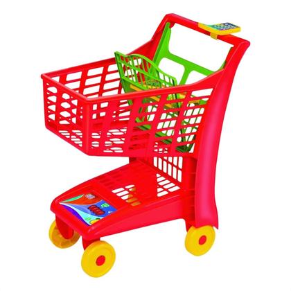 Imagem de Carrinho de Mercado Compras Market Vermelho Magic Toys