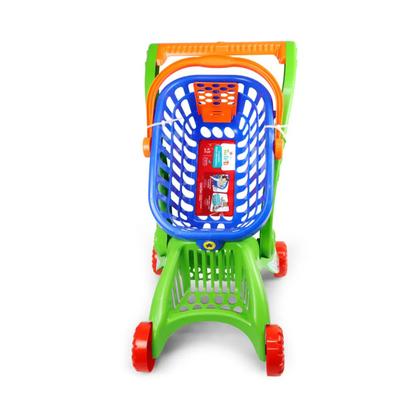 Imagem de Carrinho de mercado imaginativa super mercadorinho verde e azul - tateti 0210