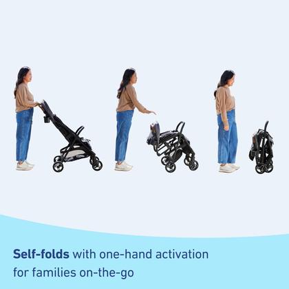Imagem de Carrinho de passeio compacto Graco Ready2Jet com dobra automática Lilac Mod