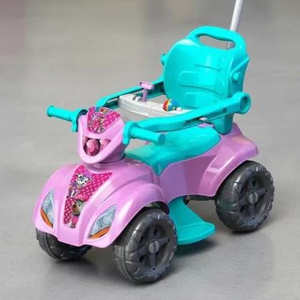 Imagem de Carrinho De Passeio criança Quadriciclo Infantil Com haste Empurrador para os pais