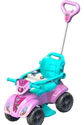 Imagem de Carrinho De Passeio criança Quadriciclo Infantil Com haste Empurrador para os pais