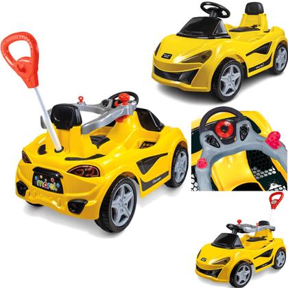 Imagem de Carrinho de Passeio e Pedal Infantil Maral Mc Laram Amarelo