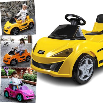 Imagem de Carrinho de Passeio e Pedal Infantil Maral Mc Laram Amarelo