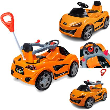 Imagem de Carrinho de Passeio e Pedal Infantil Maral Mc Laram Laranja