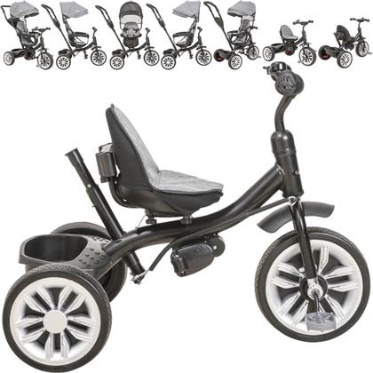 Imagem de Carrinho de Passeio e Pedal Kiddo Triciclo Giratorio Grafite