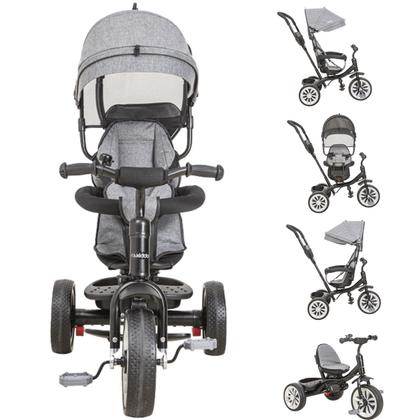 Imagem de Carrinho de Passeio e Pedal Kiddo Triciclo Giratorio Grafite