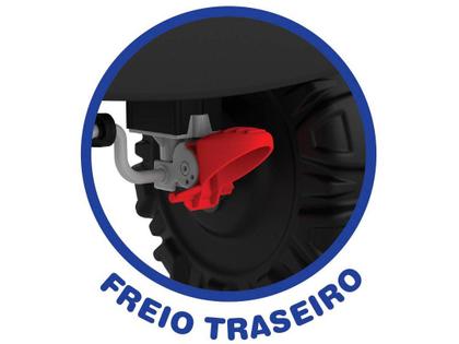 Imagem de Carrinho de Passeio e Pedal - SuperJipe Reclinável com Capota - Preto - Bandeirante