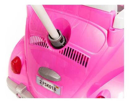 Imagem de Carrinho de passeio infantil pedal e empurrador 1-3 anos quadriciclo fusquinha calesita