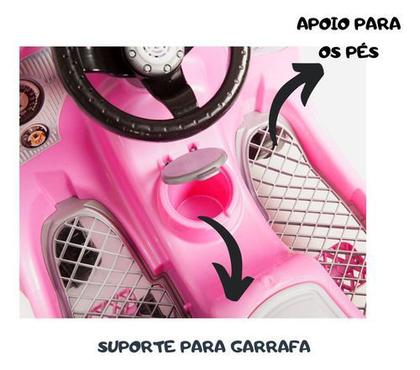 Imagem de Carrinho de passeio infantil pedal e empurrador 1-3 anos quadriciclo fusquinha calesita