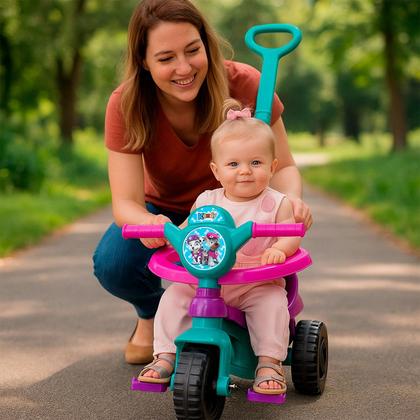 Imagem de Carrinho De Passeio Infantil Pedal Kemotoca Cachorro Com Haste Removivel Protecao Suporte