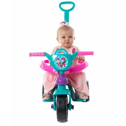 Imagem de Carrinho De Passeio Infantil Pedal Kemotoca Cachorro Com Haste Removivel Protecao Suporte