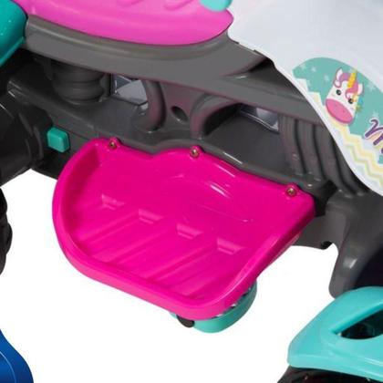 Imagem de Carrinho De Passeio Infantil Quadriciclo Com Haste E Pedal Menina