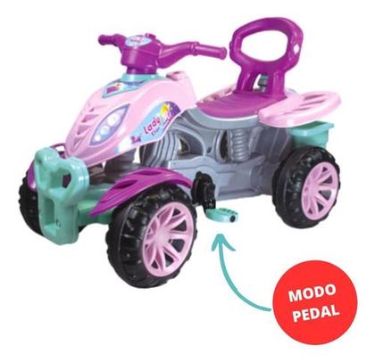 Imagem de Carrinho De Passeio Infantil Quadriciclo Lady Star Maral Cor Rosa
